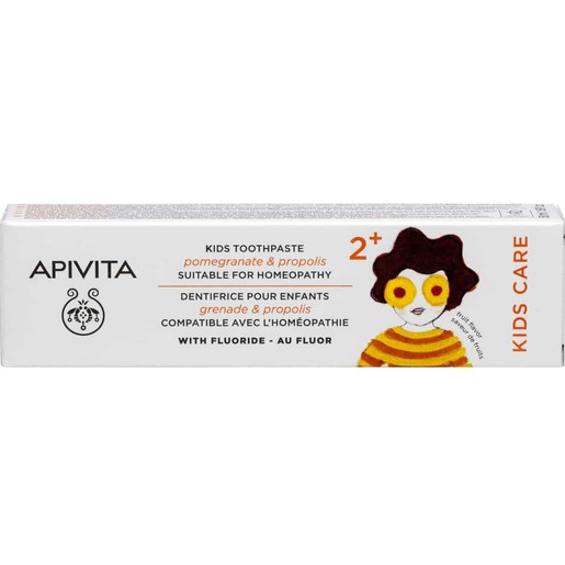 Apivita Kids Care Toothpaste 2+ With Pomegranate & Propolis 50ml