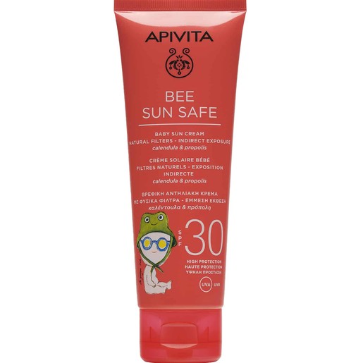 Apivita Bee Sun Safe Baby Sun Cream With Calendula & Propolis Spf30,100ml