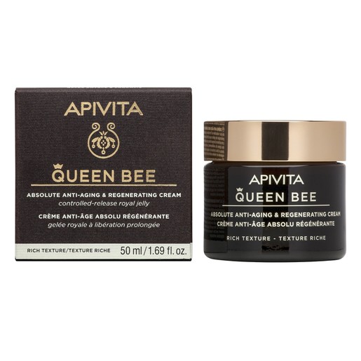Apivita Queen Bee Absolute Anti-Aging & Regenerating Face Cream Rich Texture 50ml Apivita Queen Bee Absolute Anti-Aging & Regenerating Face Cream Rich Texture 50ml