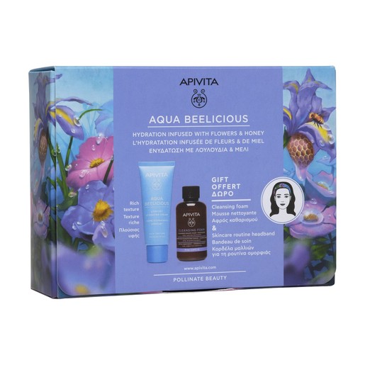 Apivita Aqua Beelicius Πακέτο Προσφοράς Hydrating Cream 40ml & Δώρο Cleansing Foam Face And Eyes 75m Apivita Aqua Beelicius Πακέτο Προσφοράς Hydrating Cream 40ml & Δώρο Cleansing Foam Face And Eyes 75m