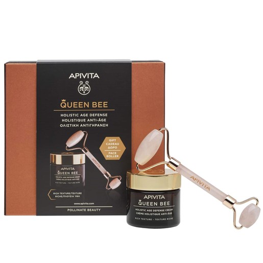 Apivita Queen Bee Πακέτο Προσφοράς HolisticAge Defense Day Cream Light Texture 50ml & Δώρο Face Roller 1 Τεμάχιο Apivita Queen Bee Πακέτο Προσφοράς HolisticAge Defense Day Cream Light Texture 50ml & Δώρο Face Roller 1 Τεμάχιο