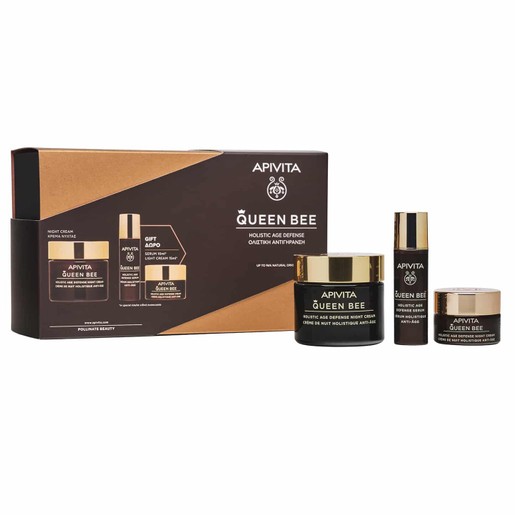 Apivita Queen Bee Πακέτο Προσφοράς Night Cream 50ml & Δώρο Anti-Age Serum 10ml & Day Cream 15ml Apivita Queen Bee Πακέτο Προσφοράς Night Cream 50ml & Δώρο Anti-Age Serum 10ml & Day Cream 15ml