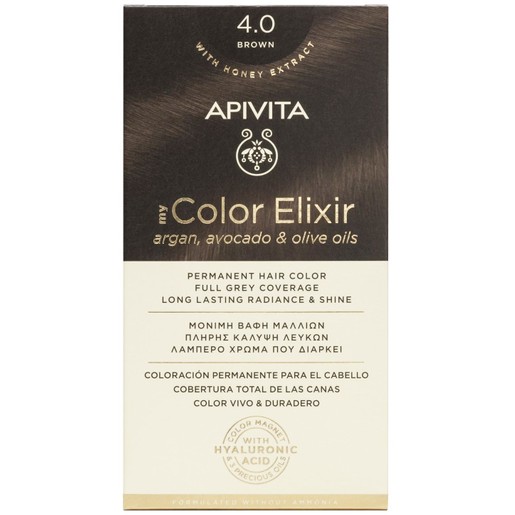 Apivita Promo My Color Elixir Permanent Hair Color - 4.0 Καστανό