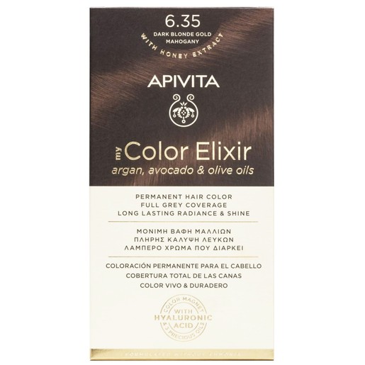 Apivita Promo My Color Elixir Permanent Hair Color - 6.35 Ξανθό Σκούρο Μελί Μαονί Apivita Promo My Color Elixir Permanent Hair Color - 6.35 Ξανθό Σκούρο Μελί Μαονί