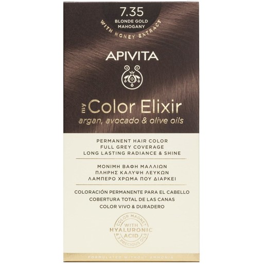 Apivita Promo My Color Elixir Permanent Hair Color - 7.35 Ξανθό Μελί Μαονί Apivita Promo My Color Elixir Permanent Hair Color - 7.35 Ξανθό Μελί Μαονί