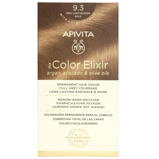 Apivita Promo My Color Elixir Permanent Hair Color - 9.3 Ξανθό Πολύ Ανοιχτό Μελί