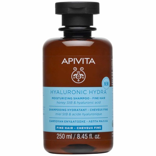 Apivita Hyaluronic Hydra Moisturizing Shampoo for Fine Hair 250ml