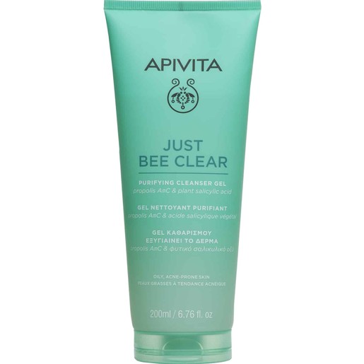 Apivita Just Bee Clear Purifying Face Cleanser Gel 200ml