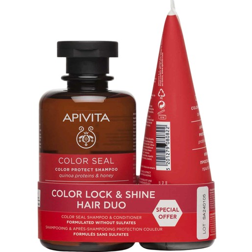 Apivita Promo Color Seal Shampoo 250ml & Conditioner 150ml