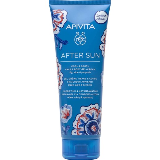 Apivita After Sun Cool & Sooth Face - Body Gel-Cream Limited Edition Travel Size 100ml