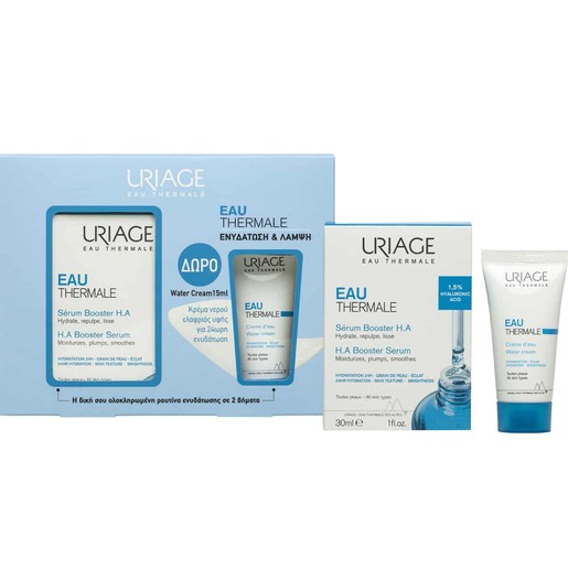 Uriage Promo Eau Thermale HA Booster Serum 30ml & Δώρο Water Cream 15ml