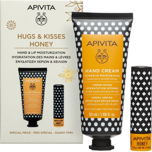 Apivita Promo Intensive Moisutrizing Hand Cream 50ml & Honey Lip Balm 4.4g Apivita Promo Intensive Moisutrizing Hand Cream 50ml & Honey Lip Balm 4.4g