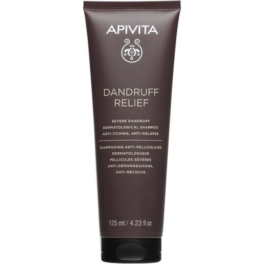 Apivita Severe Dandruff Relief Anti-Itching, Anti-Relapse Dermatological Shampoo 125ml