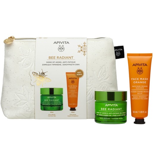 Apivita Promo Bee Radiant Rich Texture Anti-Fatigue Cream 50ml & Δώρο Orange Radiance Face Mask 50ml & & Δώρο Νεσεσέρ 1 Τεμάχιο Apivita Promo Bee Radiant Rich Texture Anti-Fatigue Cream 50ml & Δώρο Orange Radiance Face Mask 50ml & & Δώρο Νεσεσέρ 1 Τεμάχιο