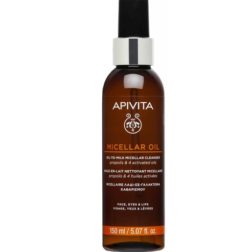 Apivita Micellar Oil to Milk Face, Eyes & Lips Cleanser 150ml