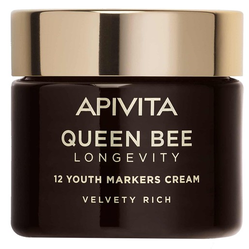 Apivita Queen Bee Longevity 12 Youth Markers Velvety Rich Cream 50ml