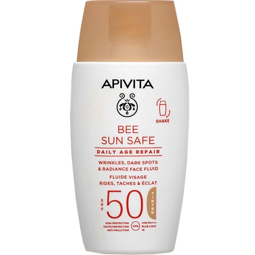 Apivita Bee Sun Safe Daily Age Repair Spf50 Tinted 50ml