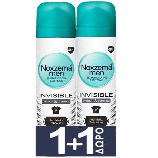 Noxzema Men Promo Invisible Antiperspirant Spray 300ml (2x150ml)