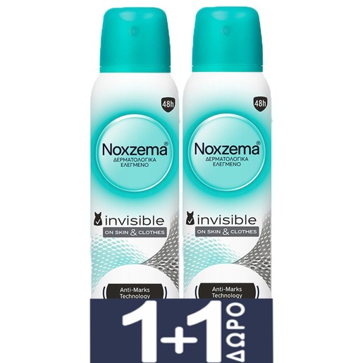 Noxzema Promo Invisible Antiperspirant Spray 300ml (2x150ml)