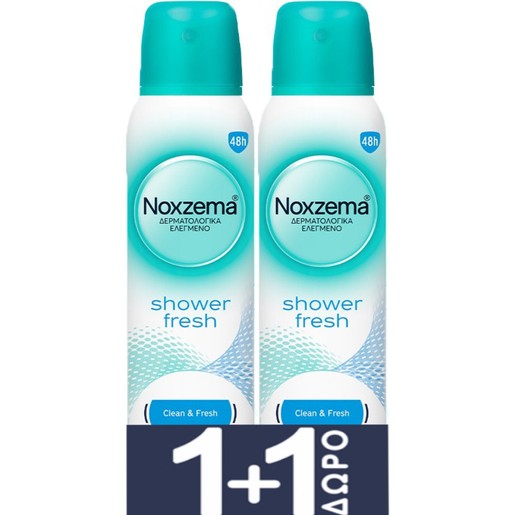 Noxzema Promo Shower Fresh Antiperspirant Spray 300ml (2x150ml)