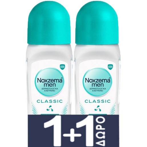 Noxzema Men Promo Classic Roll On Clean & Fresh 100ml (2x50ml)