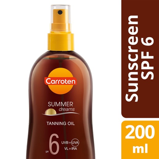 Carroten Summer Dreams Tanning Oil Spf6, 200ml