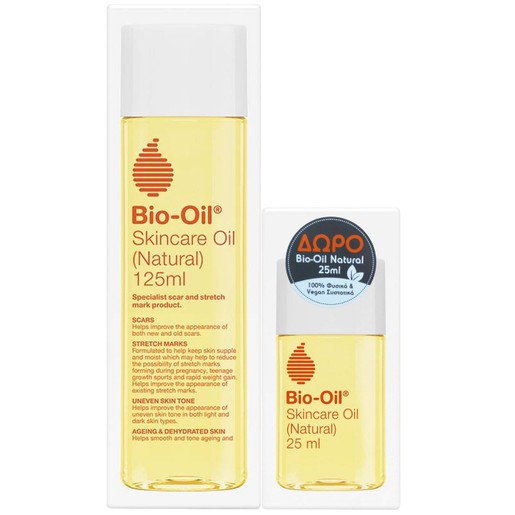 Bio-Oil Πακέτο Προσφοράς Skincare Oil Natural 125ml & Δώρο Επιπλέον Ποσότητα 25ml Bio-Oil Πακέτο Προσφοράς Skincare Oil Natural 125ml & Δώρο Επιπλέον Ποσότητα 25ml