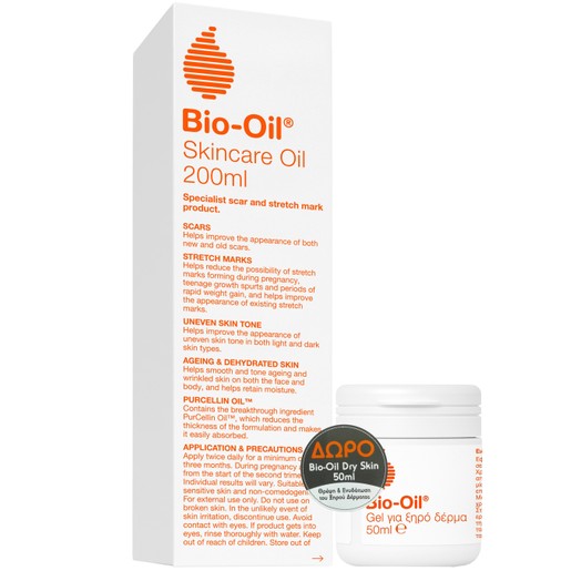 Bio-Oil Πακέτο Προσφοράς Skincare Oil 200ml & Δώρο Bio-Oil Dry Skin Gel 50ml