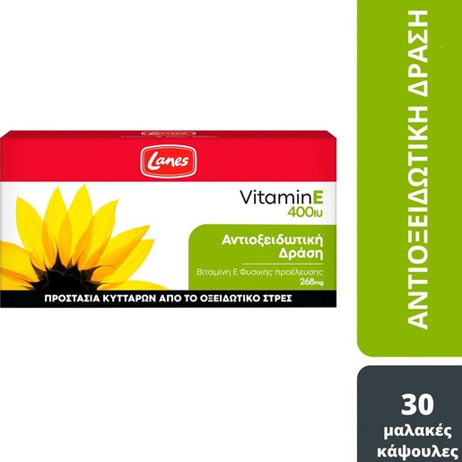 Lanes Vitamin E 400iu, 30caps