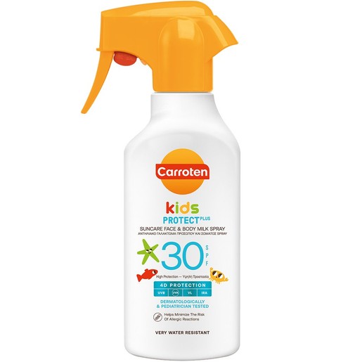 Carroten Kids Protect Plus Spf30 Suncare Face & Body Milk Spray 270ml