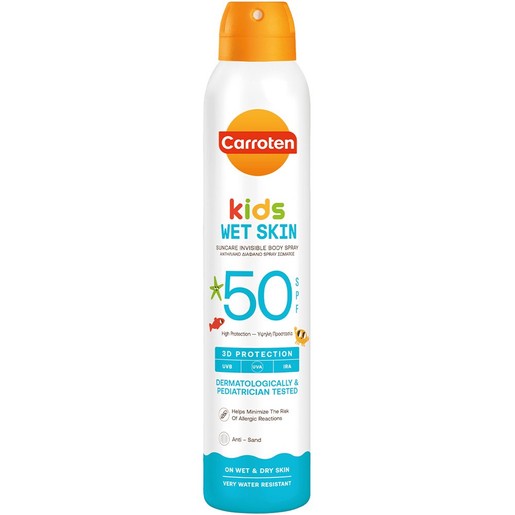 Carroten Kids Wet Skin Spf50 Invisible Body Spray 200ml