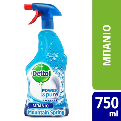 Dettol Power & Pure Spray with Fresh Mountain Spring 750ml Dettol Power & Pure Spray with Fresh Mountain Spring 750ml
