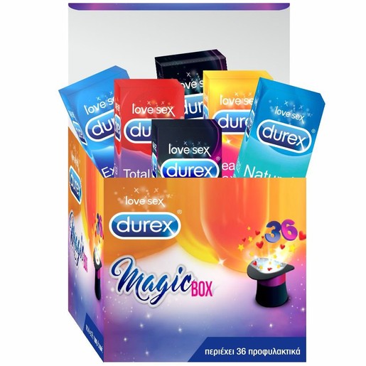 Durex Magic Box Limited Edition Συλλογή Ποικιλία Προφυλακτικών 36 Τεμάχια Durex Magic Box Limited Edition Συλλογή Ποικιλία Προφυλακτικών 36 Τεμάχια