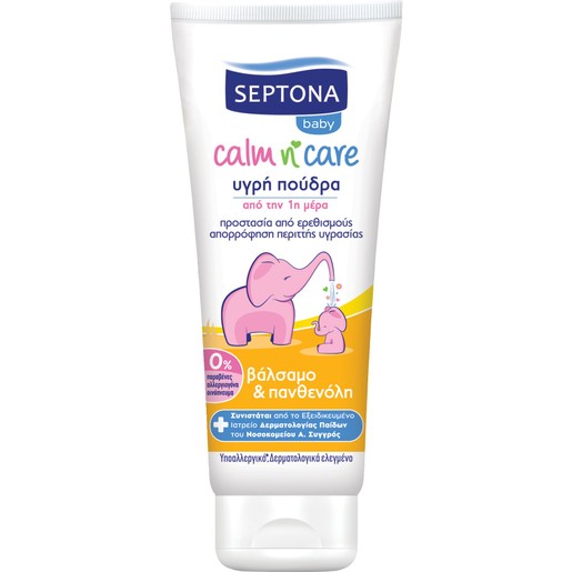 Septona Baby Calm n\' Care Βρεφική Υγρή Πούδρα για Προστασία Από Ερεθισμούς με Βάλσαμο & Χαμομήλι 100ml Septona Baby Calm n\' Care Βρεφική Υγρή Πούδρα για Προστασία Από Ερεθισμούς με Βάλσαμο & Χαμομήλι 100ml