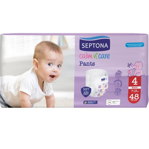 Septona Calm n\' Care Pants Maxi No4 (7-13kg) 48 Τεμάχια