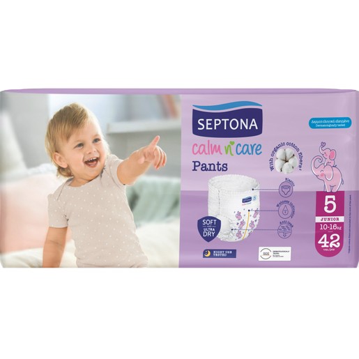 Septona Calm n\' Care Pants Junior No5 (10-16kg) 42 Τεμάχια