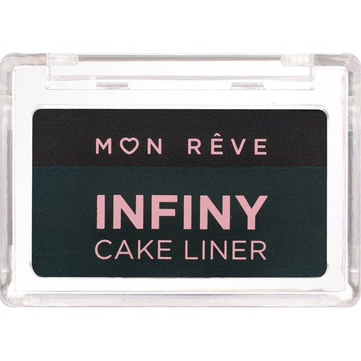 Mon Reve Infiny Cake Liner 3g - 02 Deep Jungle & Black