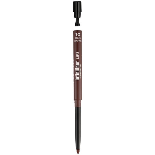 Mon Reve Infiniliner Lips Waterproof Gel Lip Pencil 0.3g - 10 Dark Brown Mon Reve Infiniliner Lips Waterproof Gel Lip Pencil 0.3g - 10 Dark Brown