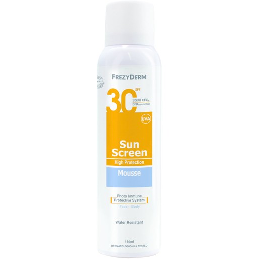 Frezyderm Sun Screen Spf30 Mousse 150ml Frezyderm Sun Screen Spf30 Mousse 150ml