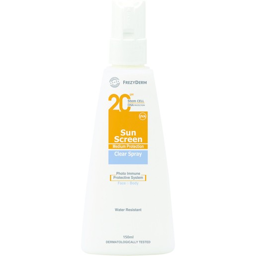 Frezyderm Sun Screen Clear Spray Spf20, 150ml Frezyderm Sun Screen Clear Spray Spf20, 150ml
