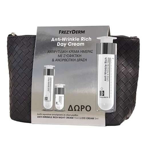 Frezyderm Πακέτο Προσφοράς Anti-Wrinkle Rich Day Cream 50ml & Δώρο Night Cream 15ml & Eye Cream 5ml Frezyderm Πακέτο Προσφοράς Anti-Wrinkle Rich Day Cream 50ml & Δώρο Night Cream 15ml & Eye Cream 5ml