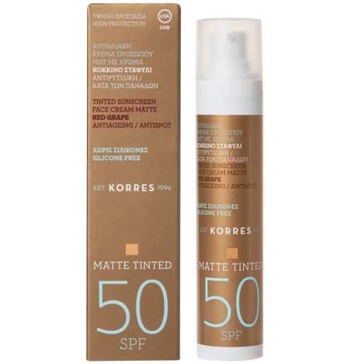 Korres Κόκκινο Σταφύλι Matte Tinted Spf50 Anti Spot 50ml Promo -20% Korres Κόκκινο Σταφύλι Matte Tinted Spf50 Anti Spot 50ml Promo -20%