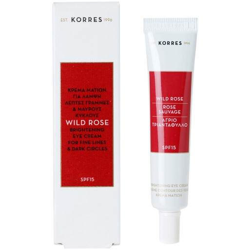 Korres Wild Rose Eye Cream Spf15 15ml Korres Wild Rose Eye Cream Spf15 15ml