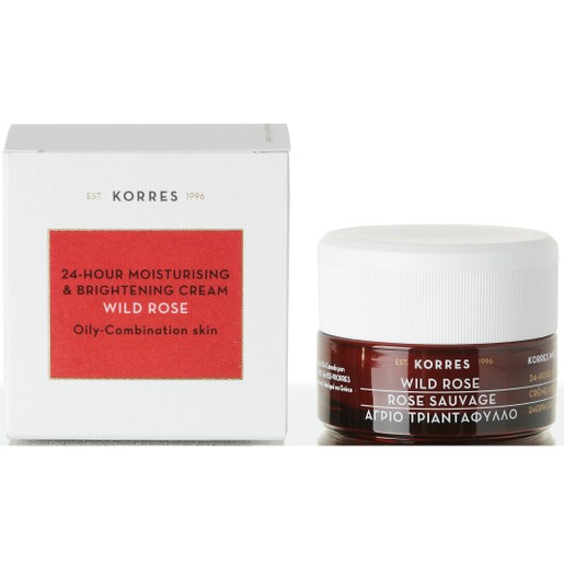 Korres Wild Rose Face Cream για Λιπαρές/Μικτές Επιδερμίδες 40ml Korres Wild Rose Face Cream για Λιπαρές/Μικτές Επιδερμίδες 40ml