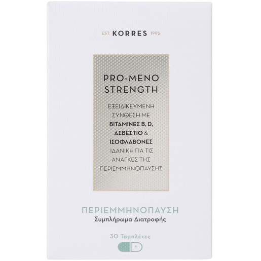 Korres Pro-Meno Strength Συμπλήρωμα Διατροφής, Εξειδικευμένη Σύνθεση για τις Ανάγκες της Περιεμμηνόπαυσης 30 Tabs Korres Pro-Meno Strength Συμπλήρωμα Διατροφής, Εξειδικευμένη Σύνθεση για τις Ανάγκες της Περιεμμηνόπαυσης 30 Tabs