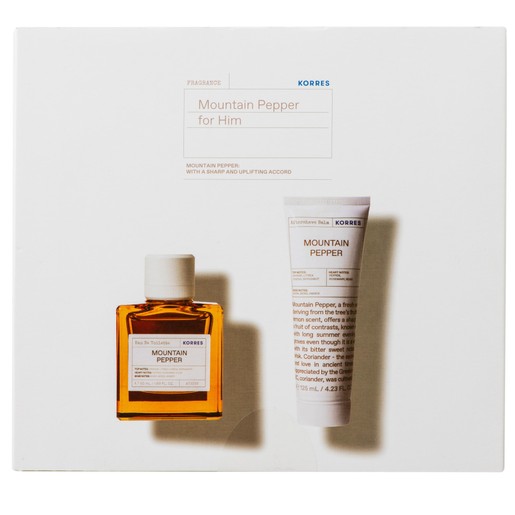 Korres Mountain Pepper for Him Πακέτο Προσφοράς Eau De Toilette 50ml & Δώρο Aftershave Balm 125ml Korres Mountain Pepper for Him Πακέτο Προσφοράς Eau De Toilette 50ml & Δώρο Aftershave Balm 125ml
