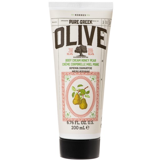 Korres Pure Greek Olive Body Cream Honey & Pear 200ml