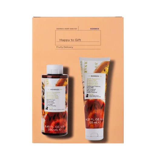 Korres Promo Fruit Delicacy Bergamont Pear Showergel 250ml & Bergamont Pear Body Milk 125ml σε Ειδική Τιμή Korres Promo Fruit Delicacy Bergamont Pear Showergel 250ml & Bergamont Pear Body Milk 125ml σε Ειδική Τιμή