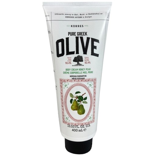 Korres Pure Greek Olive Body Cream Honey & Pear 400ml Korres Pure Greek Olive Body Cream Honey & Pear 400ml
