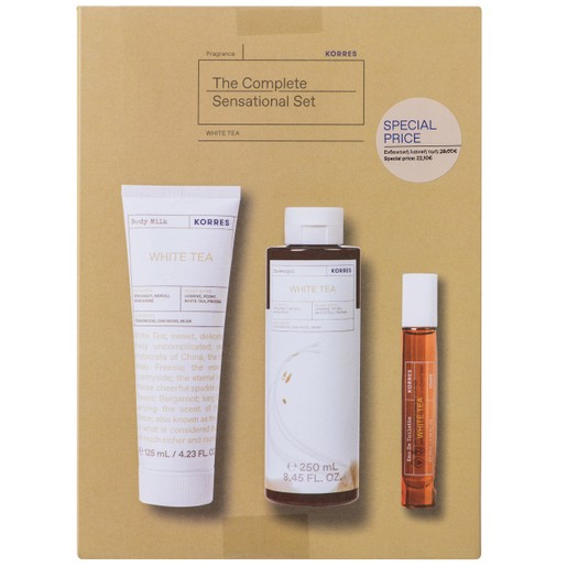 Korres Promo White Tea Body Milk 125ml & Showergel 250ml & Eau De Toilette 10ml Korres Promo White Tea Body Milk 125ml & Showergel 250ml & Eau De Toilette 10ml